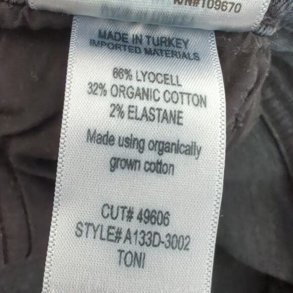 AGOLDE Womens Jeans 27 Organic Cotton Washed Black Fray Ankle Toni High Rise - Picture 7 of 9